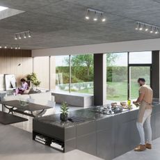 Sollux SL.0462 - Bodové svietidlo MERIDA 6xGU10/40W/230V šedá
