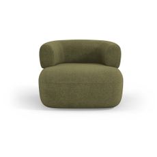 Zelené kreslo z textílie buklé Jenny – Micadoni Home