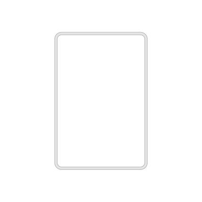 Biela nástenná svietiaca dekorácia Candy Shock Rectangle, 30 x 40 cm