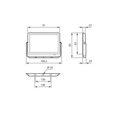 Philips - LED Reflektor DECOFLOOD LED/10W/230V IP65