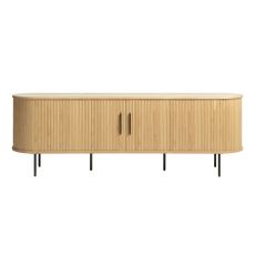 TV stolík v dekore duba v prírodnej farbe 56x180 cm Nola – Unique Furniture