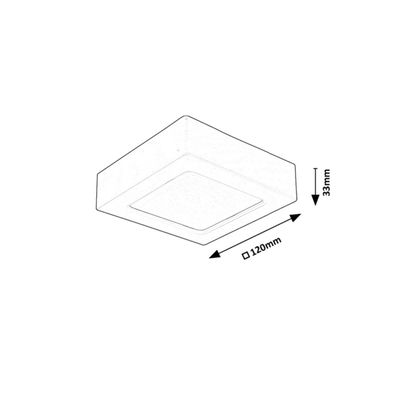 Rabalux 71201 - LED Stropné svietidlo SHAUN LED/7W/230V 12x12 cm čierna