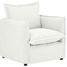 Livetastic KRESLO, textil, biela