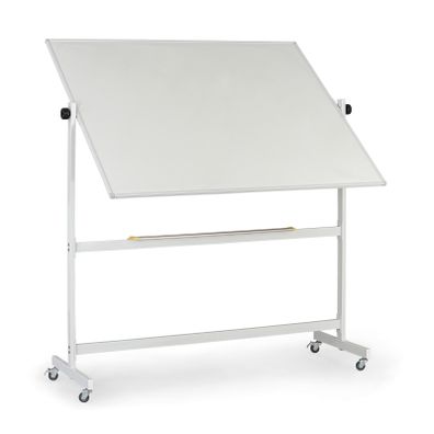 Mobilná otočná magnetická tabuľa, keramický povrch, 1500 x 1200 mm