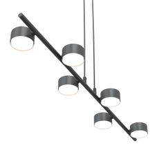 Luster na lanku SORA 6xGX53/12W/230V čierna