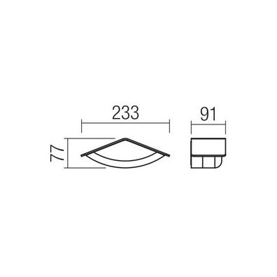 Redo 90002 - LED Vonkajšie nástenné svietidlo CHALET 1xLED/8W/230V IP54