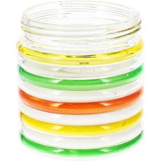 Repelentná sviečka Citronella Stripes, 780 g, 11 v 12 cm, zelená