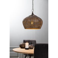 Stropné svietidlo v medenej farbe ø 43,5 cm Emine - Light & Living