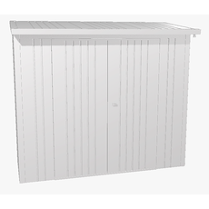 Biohort Viacúčelový sklad krbového dreva BIOHORT drevník WoodStock 229 x 102 (strieborná metalíza)