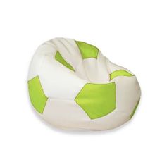 Sedací vak malá bielo limetková futbalová lopta TiaHome