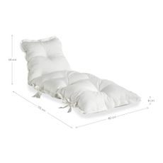 Tmavosivý variabilný futón vhodný do exteriéru Karup OUT™ Sit&Sleep Dark Grey