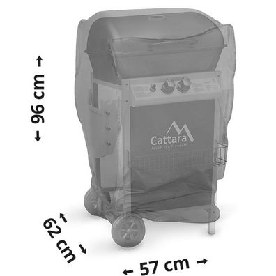 Cattara Kryt plynového grilu čierna, 57 cm