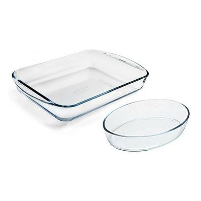 Pyrex Súprava sklenených pekáčov 2 ks, 3,7 l + 2,2 l
