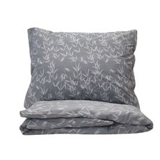 Obliečky bavlnené Bambo Sivé TiaHome - 1x Vankúš 90x70cm, 1x Paplón 140x220cm
