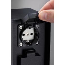 Paulmann 94313 - Vonkajší zásuvkový stĺpik RIO 4Z SCHUKO 230V IP44