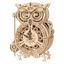 RoboTime 3D drevené mechanické puzzle Sovie hodiny
