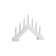 Markslöjd 706051 - LED Vianočný svietnik EVELIN 7xLED/0,06W/6xAA biela
