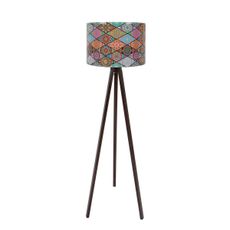 Stojacia lampa Mandala 134, čierna