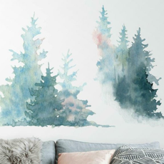 York Wallcoverings Nálepky do stenu STROMY akvarelové