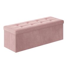 Taburet s úložným priestorom OTTOMAN 110x38 cm, ružový