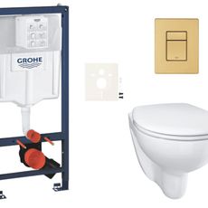 Závesný wc set do ľahkých stien / predstenová montáž Grohe Bau Ceramic SIKOGRSBAUSCGN0