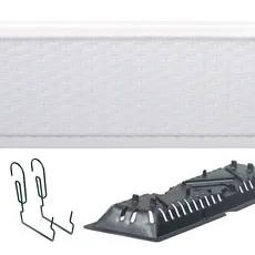 Prosperplast Truhlík s háčikmi TEZIR biely, varianta 49,2 cm
