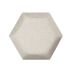 Čalúnený akustický panel nástenný Luna 33 cream hexagon - Hexagon 6x15 cm