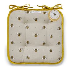 Béžovo-žltý bavlnený sedák Cooksmart ® Bumble Bees
