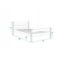 INTERBEDS Detská posteľ Orbis - 160x200cm