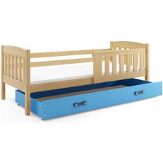 Posteľ KUBO 1 200x90 Borovica - Modrá