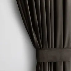 Záves AmeliaHome Velvet tmavohnedý, velikost 140x245