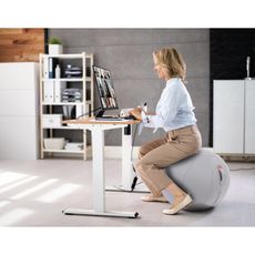 Ergonomická sedacia lopta ORBIX, sivá