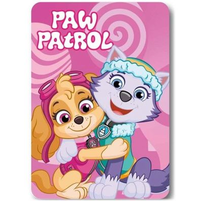 Dievčenská fleecová deka Paw Patrol - motív Skye a Everest - 100 x 140 cm
