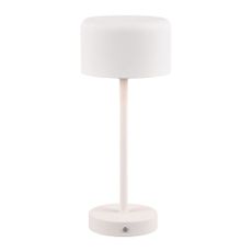 Biela LED stmievateľná stolová lampa (výška 30 cm) Jeff – Trio