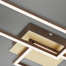 Brilo - LED Stmievateľný prisadený luster FRAME 2xLED/20W/230V 2700-5000 + DO