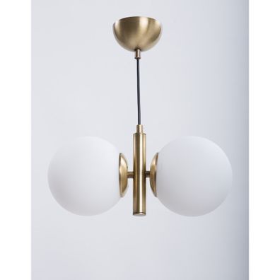 Biele/v zlatej farbe závesné svietidlo so skleneným tienidlom ø 15 cm Monera – Squid Lighting