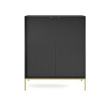 Piaski Komoda Nova 104 cm černá/zlatá