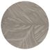 Flair Rugs koberce Kusový koberec Solace Lino Leaf Grey kruh - 160x160 (priemer) kruh cm