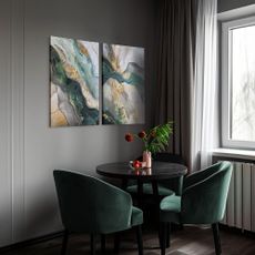 Obrazy s ručne maľovanými prvkami v súprave 2 ks 50x70 cm Aventurine – Styler