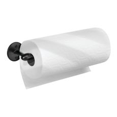 Čierny kovový držiak na papierové utierky iDesign Orbinni, 36 cm