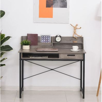 Priemyselný stôl 106 x 53 x 95 cm | sivo-hnedá