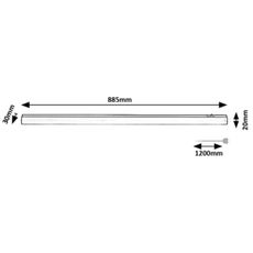 Rabalux 78005 - LED Podlinkové svietidlo GREG LED/13W/230V 4000K 88 cm
