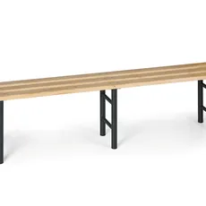 Šatníková lavička, sedák - laty, 2000 mm, nohy antracit