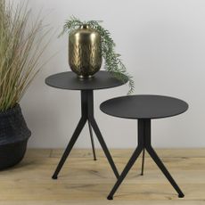 Kovový okrúhly odkladací stolík ø 38 cm Daley – Spinder Design