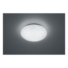Biele stropné LED svietidlo Trio Putz, priemer 40 cm