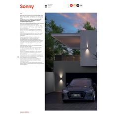 Redo 90637 - LED Vonkajšie svietidlo SONNY 2xLED/5W/230V 2200/4000K IP54 hnedá