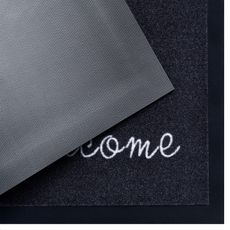 Mujkoberec Original , Protišmyková rohožka Welcome 104504 Anthracite – na von aj na doma, 45x75, šedá, chodba / predsieň