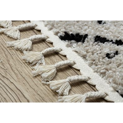 Dywany Łuszczów , Behúň Berber Tetuan B751 cream, 70x300, biela, obývacia izba