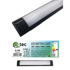 Lineárne svietidlo BATTEN LED čierne 18W Q-33B