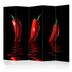 Paraván Chili pepper Dekorhome 135x172 cm (3-dielny)